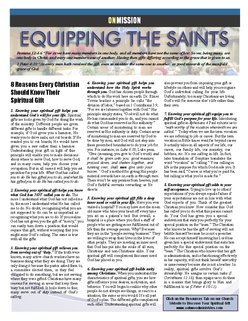 Equipping